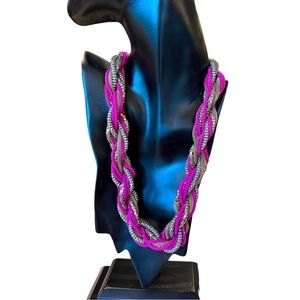 Very Large Chunky Chains & Twisted Choker Necklace